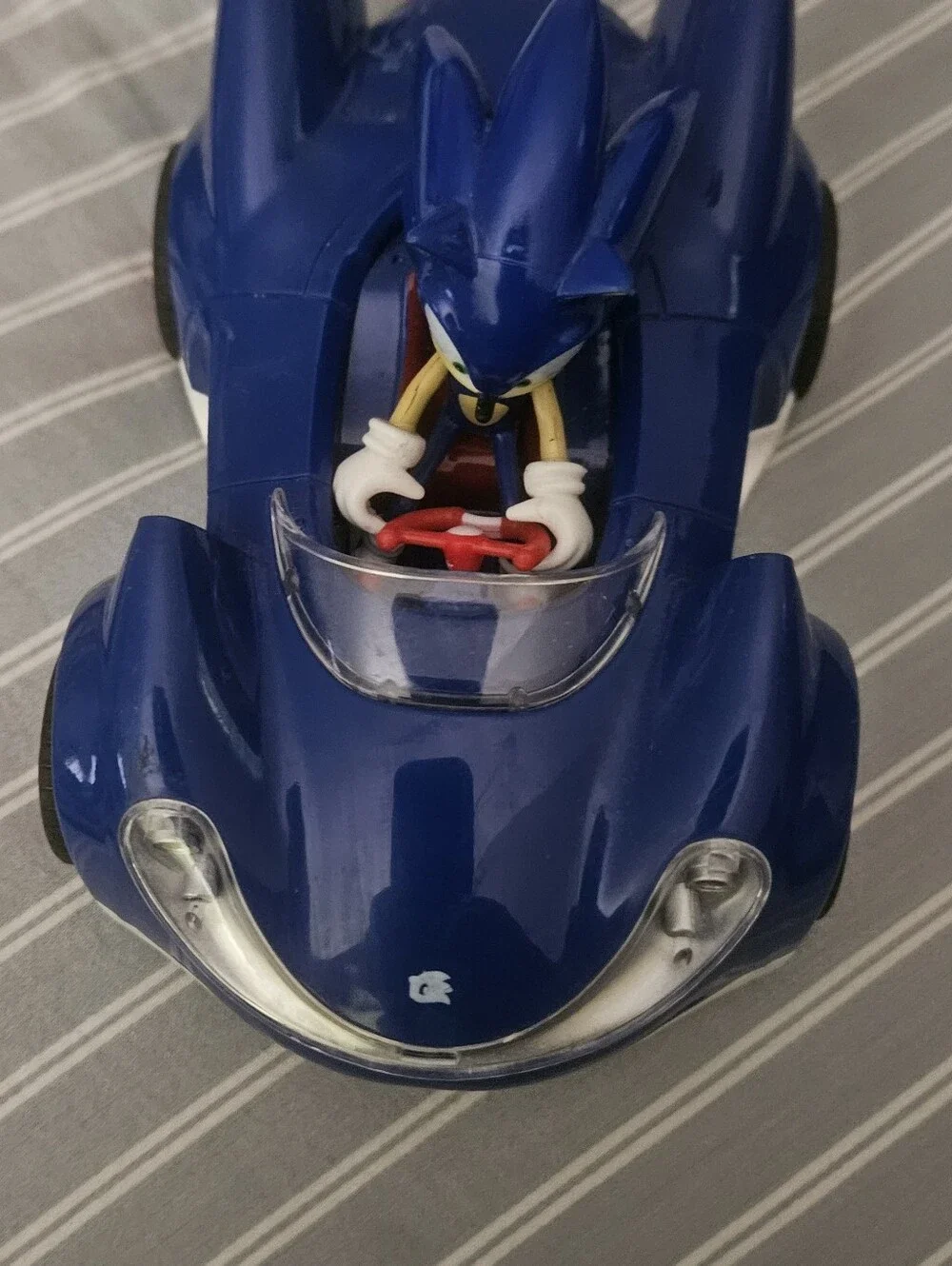 Blue Sonic Character Race Car Toy - Licensed Kids Vehicle